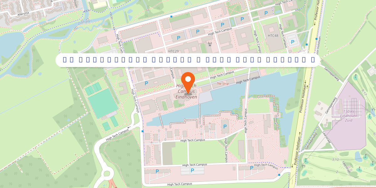 Map showing the AI Innovation Center at High Tech Campus 5, Eindhoven